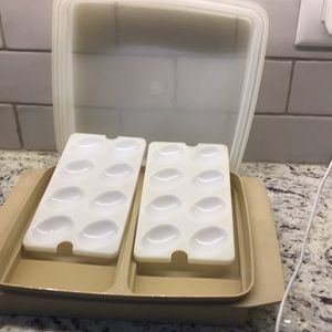 COPY - Vintage Tupperware deviled egg storage/server